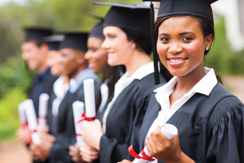 Diverse Graduates with Diplomas-975